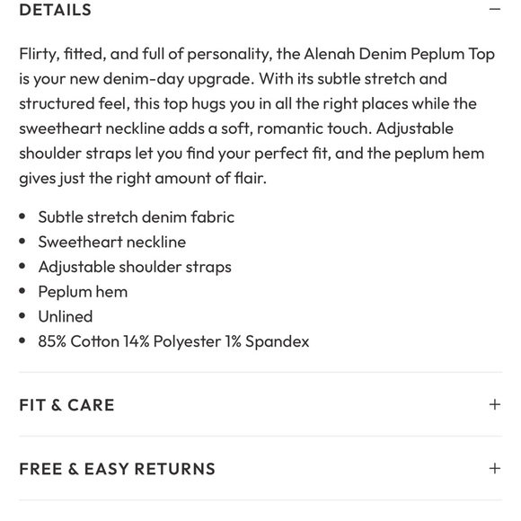 Vici Light Blue Peplum Top - Picture 7 of 8